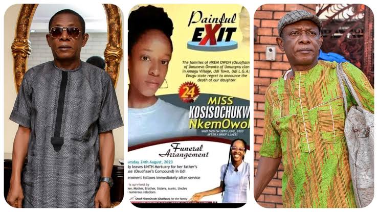 Osuofia, Nollywood Icon, Speaks About His Daughter's Passing Away